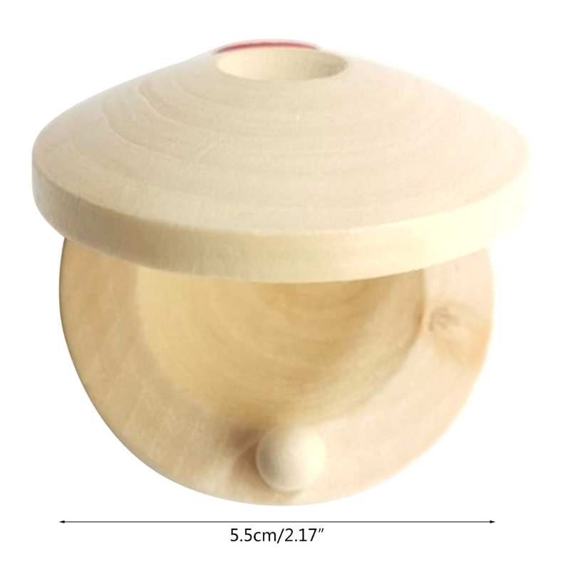 Percussion Instrument Wooden Castanet Party Favors Hand Finger Castanets DIY Wood Castanets Rhythm Musical Instrument G99D