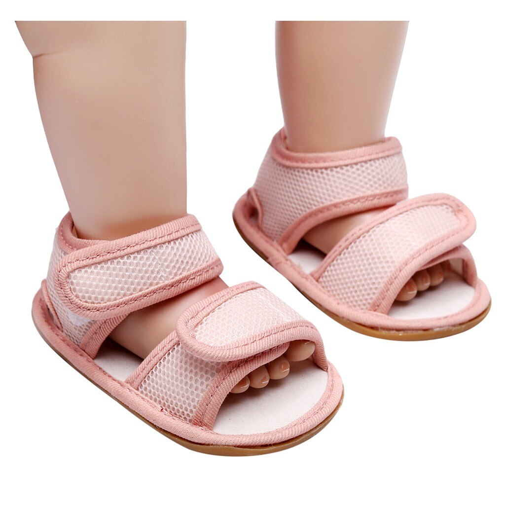 Babyschoenen peuters baby's baby meisjes eerste loopschoenen vrijetijdsschoenen open teen: Roze / 12