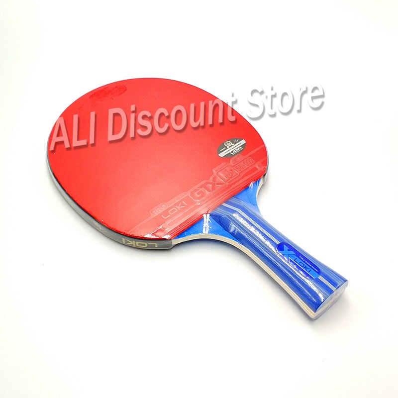 Loki  x2 bordtennisracket set 2 st nybörjare bordtennisfladdermus finnar i pingisracket av gummi med fodral
