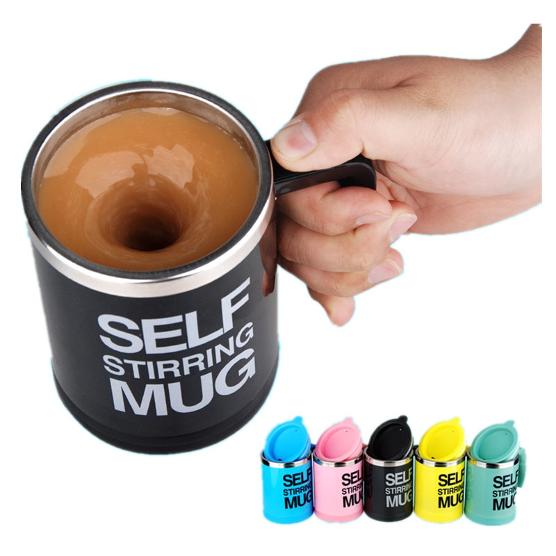 400Ml Mokken Automatische Elektrische Lazy Zelf Roeren Mok Cup Koffie Melk Mengen Mok Smart Rvs Sap Mix Cup drinkware