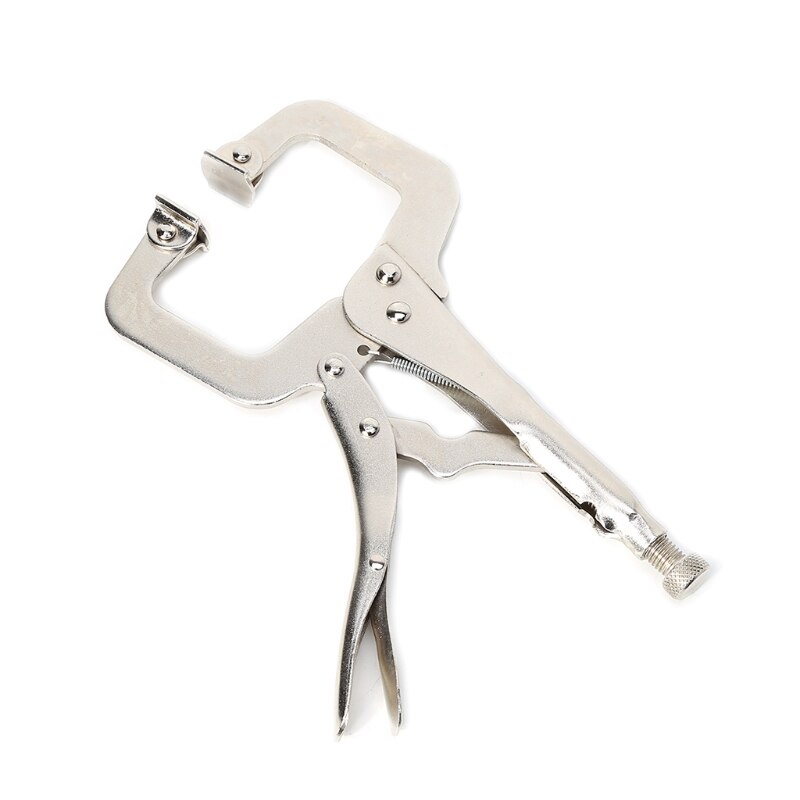 6"/9"/11" C Clamp Vise Grip Welding Locking Quick Pliers Round Wood Locator Clips