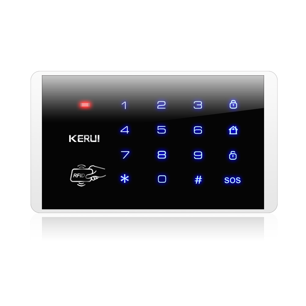 K16 Draadloze RFID Touch Toetsenbord Voor Pstn GSM Persoonlijke Huis Alarm Systeem 433MHz Wachtwoord Toetsenbord systeem