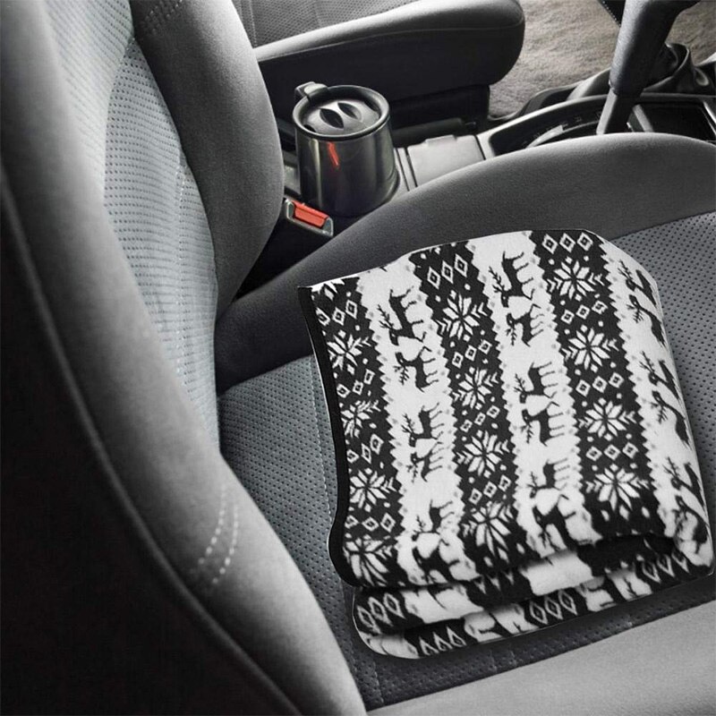 12V voiture couverture chauffante flocon de neige orignal motif couverture électrique voiture économie d'énergie couverture chaude pour voyage Camping pique-nique chaleur