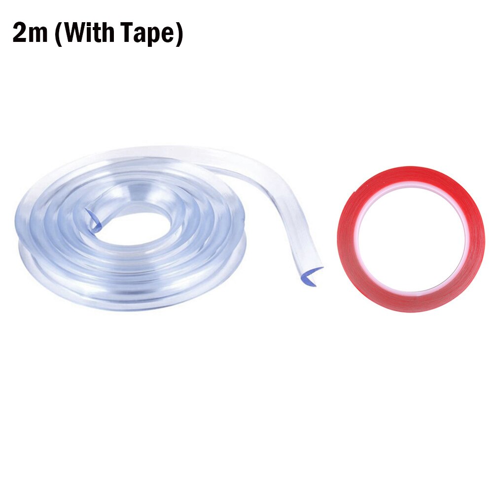 Desk Edge Guard Strip Table Corner Protector Transparent Kids Child Collision Cushion Foam Bumper With Tape For Baby Safety: 02