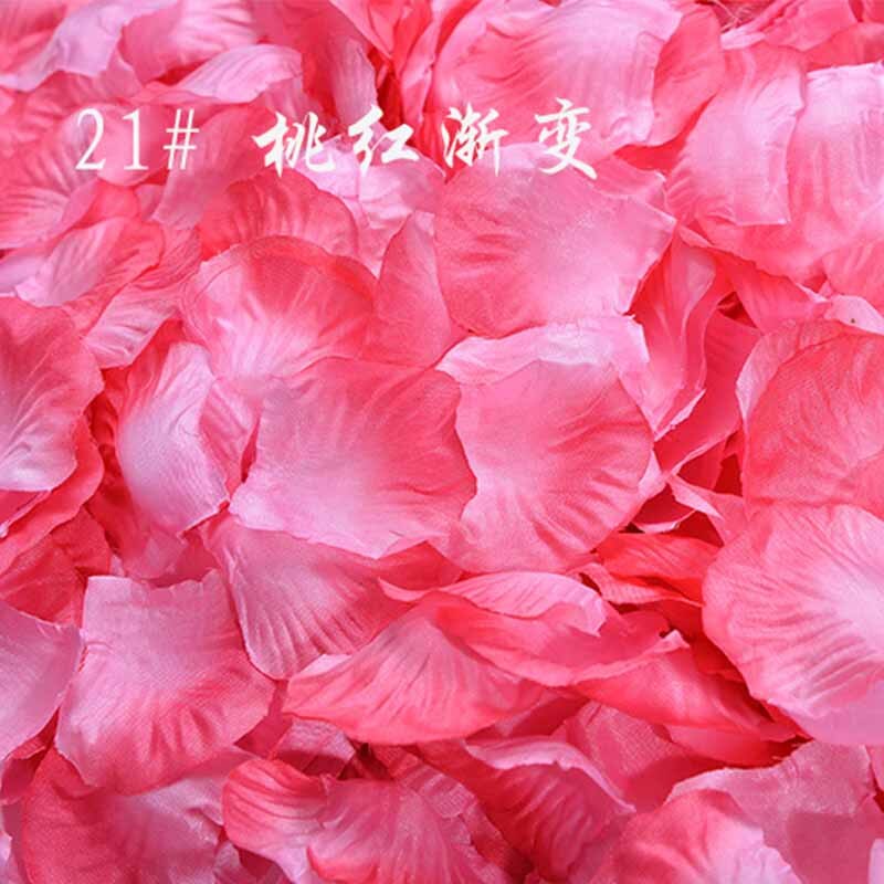 500Pcs/Pack 5*5cm Flower Petals Wedding Dried Rose Petals Artificial Petalas De Rosa Decorations Marriage Room Flower Rose: 21-As picture