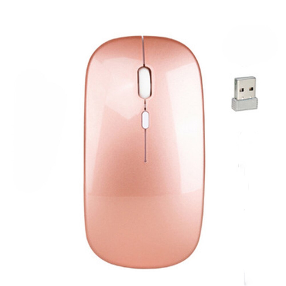 Rechargeable Wireless Mouse, 2.4G Silent mouse, Mouse with USB Receive