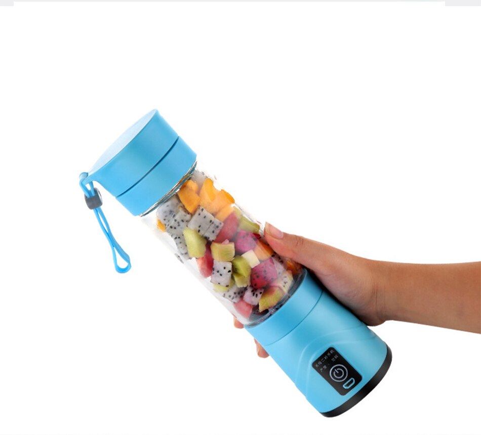 Cashiler Electric Glass Juicer Cup Juice Cup Rechargeable Household Mini Cyclone Fruit Juicer
