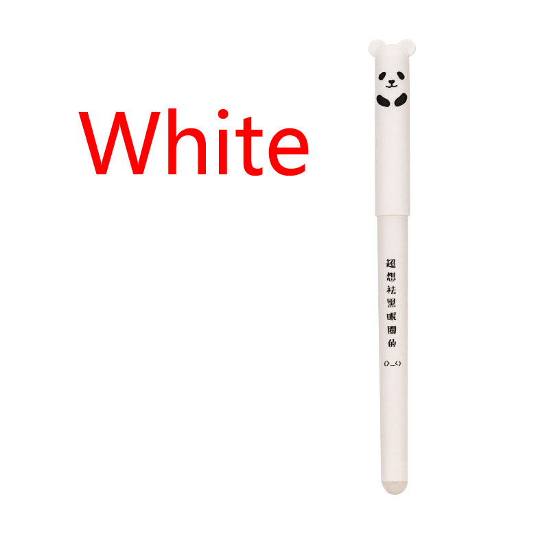 Gel Pens Set Black/Red/Blue Ink Ballpoint Gel Pen for Writing 0.5mm Refills Office Accessories School Supplies Stationery: White Pearl
