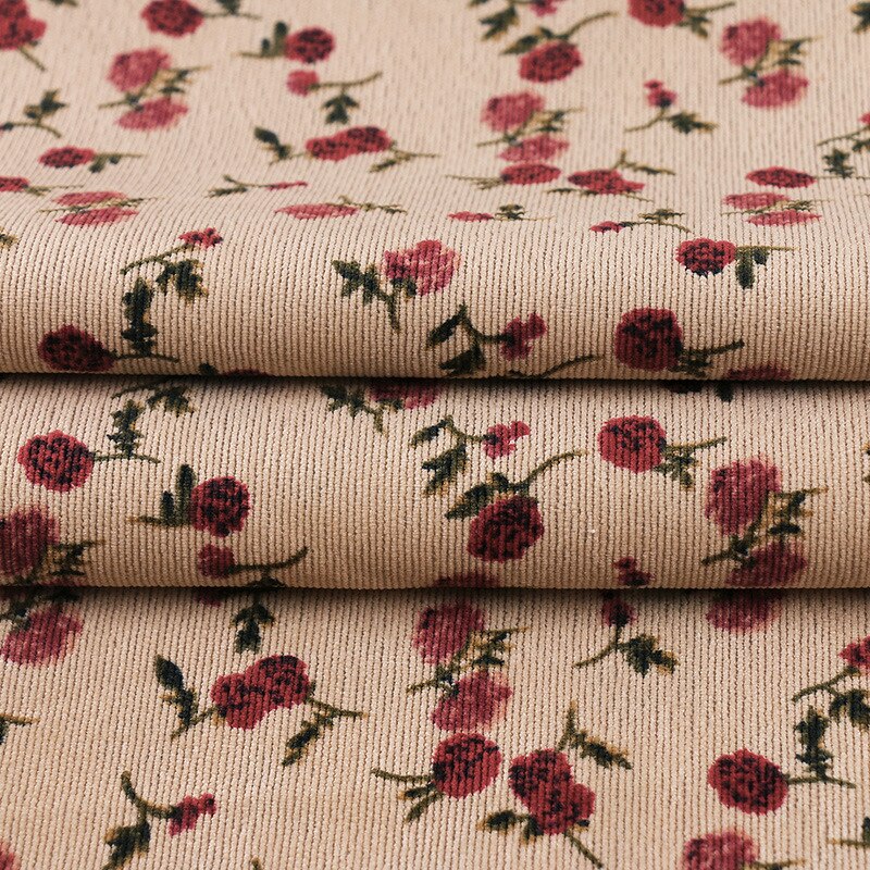 100*150cm impresión tela terciopelo Floral pana suave tela para Diy mantel vestido niños ropa cortina bolsa manualidades de costura: 02