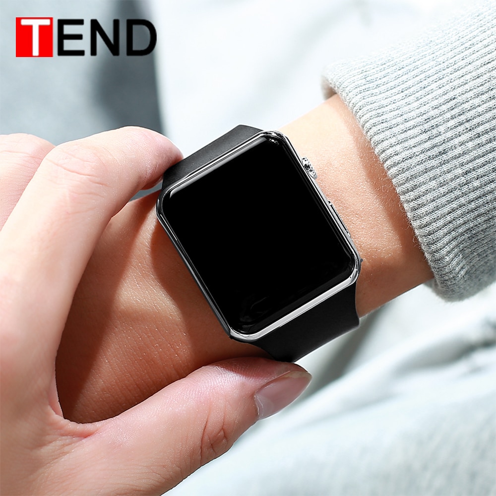Mode Mannen Sport LED Horloge Digitale Horloge Mannen Horloge Siliconen Elektronische hodinky Saat elektronische digitale klok