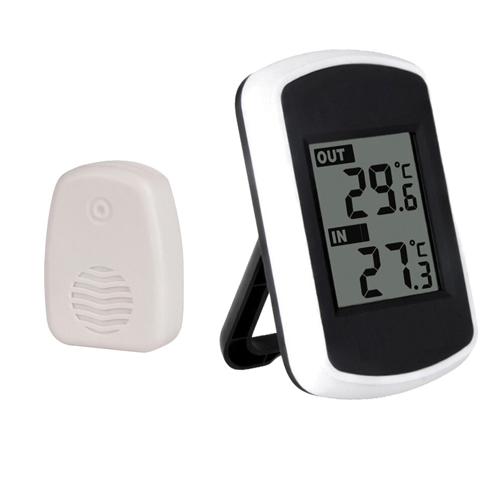 Digital lcd trådlös termometer väder inomhus/utomhus temperaturmätare 1x mottagare , 1 x sändare