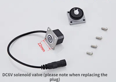 Urinal Sensor Accessories Induction Faucet Solenoid Valve Urinal Pool Induction Solenoid Valve 6V Sensor Accessories: black