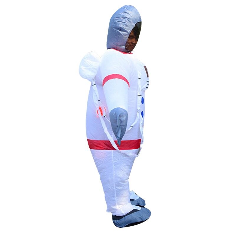 Adult Astronaut Fancy Dress Costume Funny Inflatable Blow Up Carry Ride On Outfit Fat Suit Halloween Cartoon Accessories