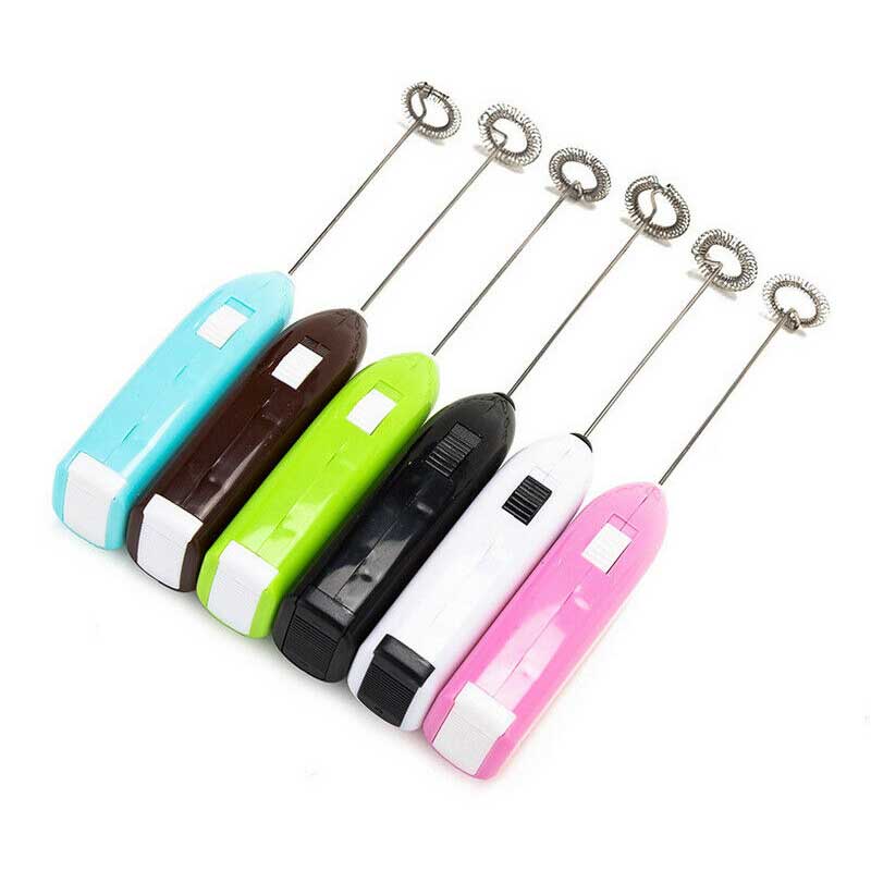 Batidor eléctrico de mano para cocina, Mini batidor de acero inoxidable para huevos, café, leche, práctico utensilio de cocina fácil de limpiar