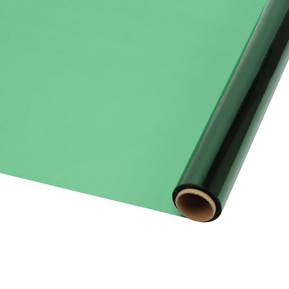 1 rulle 40 cm x 30m cellofan indpakningspapir farverigt vandtæt blomster gør-det-selv håndværk festival æske emballagepapir 유리종이 포장권: Grøn