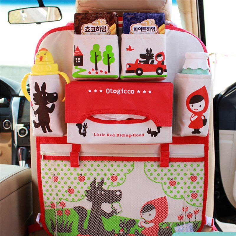 Auto voiture organisateur banquette arrière sac voiture-style titulaire multi-poche siège laine feutre stockage conteneur suspendus boîte voiture stockage pour enfant