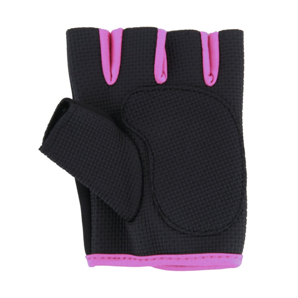 Guantes de gimnasio de 4 colores para hombre y mujer, antideslizantes, para levantamiento de pesas, entrenamiento corporal, medio dedo