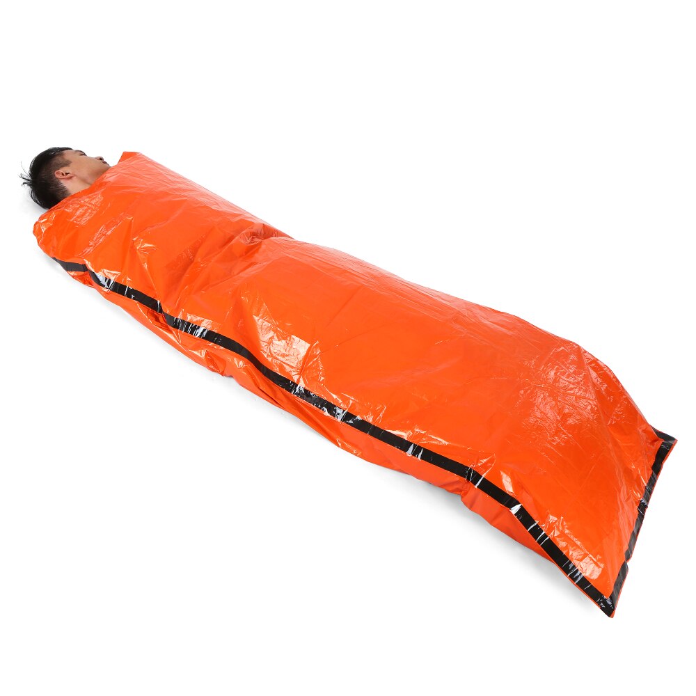 2 PCS Emergency Blanket with Compression Sack Portable Lightweight Emergency Sleeping Bag For Camping Travel Hiking Backpacking