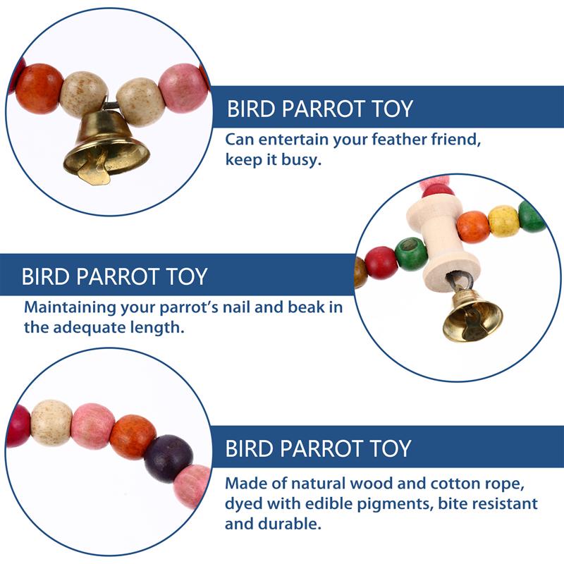 Rotating Swing Colorful Interesting Wooden Parrot ... – Vicedeal