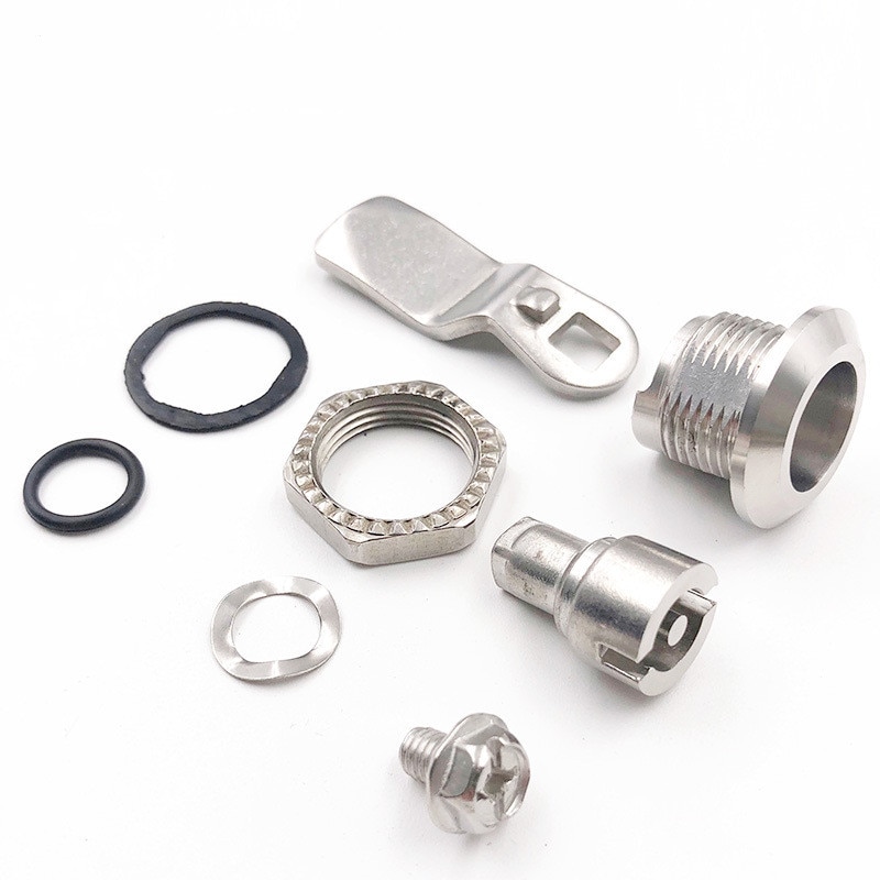 5PCS Zinc Alloy Metro/HSR/Train Door Lock Multifunction Electric Cabinet Lock Trash Bin Elevator Scalator Triangle Lock