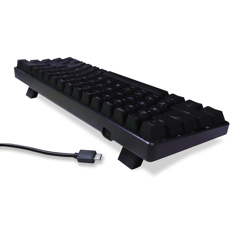 Magic Refiner-Teclado mecánico MK14 RGB para videojuegos, teclado con interruptor azul, rojo y marrón, antighosting, para PC, portátil y trabajo de oficina, 68 teclas