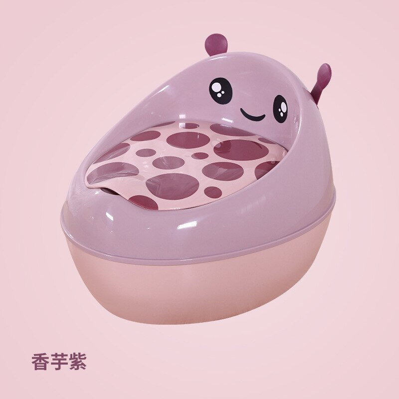 Orinal portátil de dibujos animados para bebé, de entrenamiento con respaldo cómodo asiento de inodoro, olla de bebé para niño y niña, orinal de inodoro,: purple