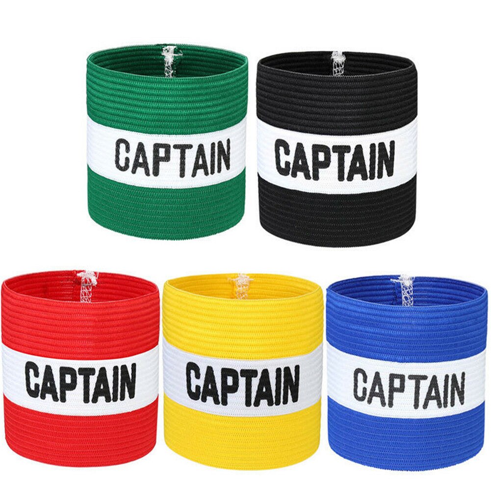 Outdoor Captain Armband Sports Sleeve Badge Conspicuous Leader Symbol Competition Strong Stickiness Football Rugby Hockey