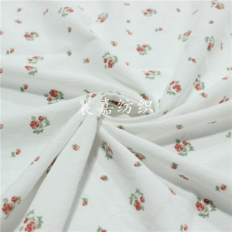 Cotton Jacquard Cloth, Japanese And Korean Small Floral Tablecloth, Spring And Autumn Shirt Skirt Fabric, Bedding Fabric
