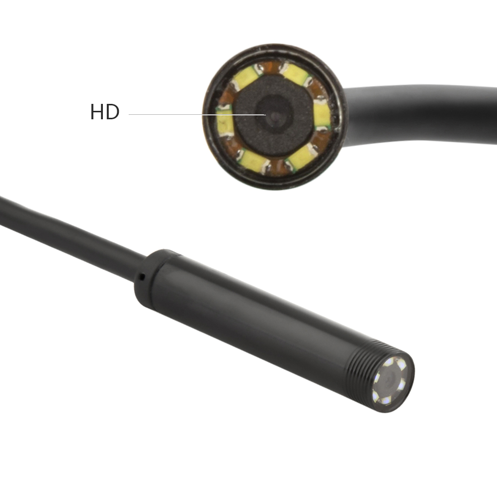 Caméra d'inspection pour téléphone Android, 7MM, 1M, 2M, 5M, Endoscope, tuyau d'inspection, étanchéité IP68, HD 480P, micro USB, serpent