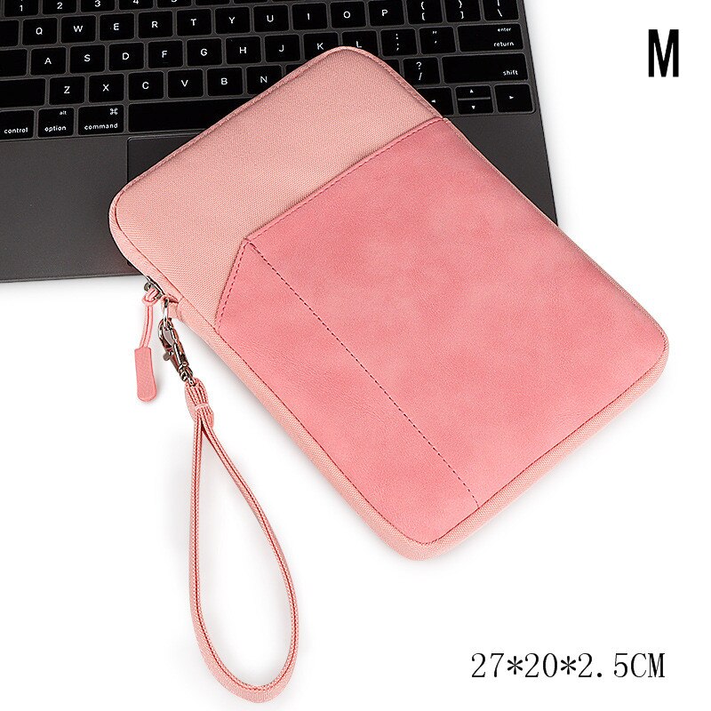 Draagbare Laptop Beschermende Tas Ipad Telefoon Organiseren Pakket Kantoor Document Pouch Vergadering Data Opslag Handtas Accessoires Artikelen: M Pink