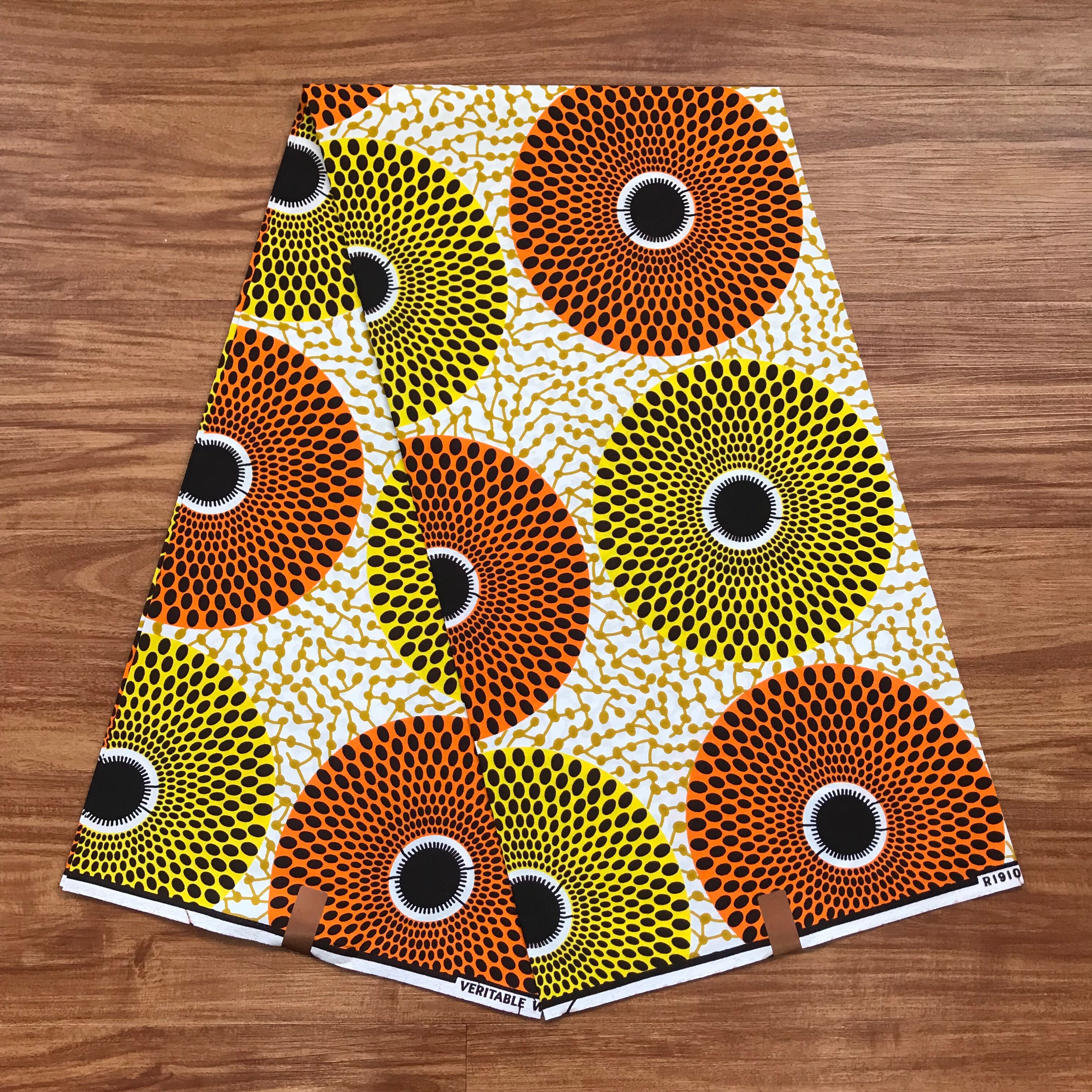 African original Wax african wax fabric 100% Cotton African Veritable wax African Print Fabric For wedding dresses