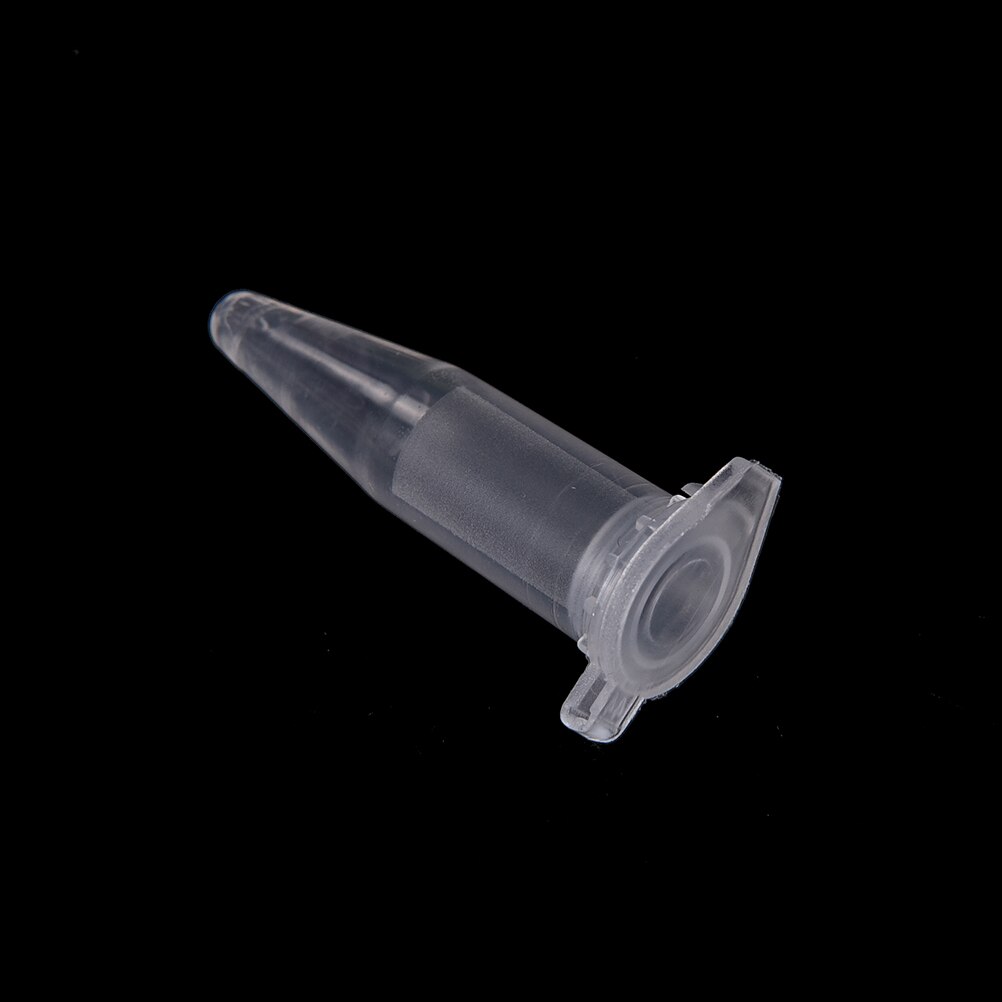 Tubo de centrífuga de plástico transparente desechable con tapa, suministros de laboratorio, 50 unids/paquete, 1,5 ML