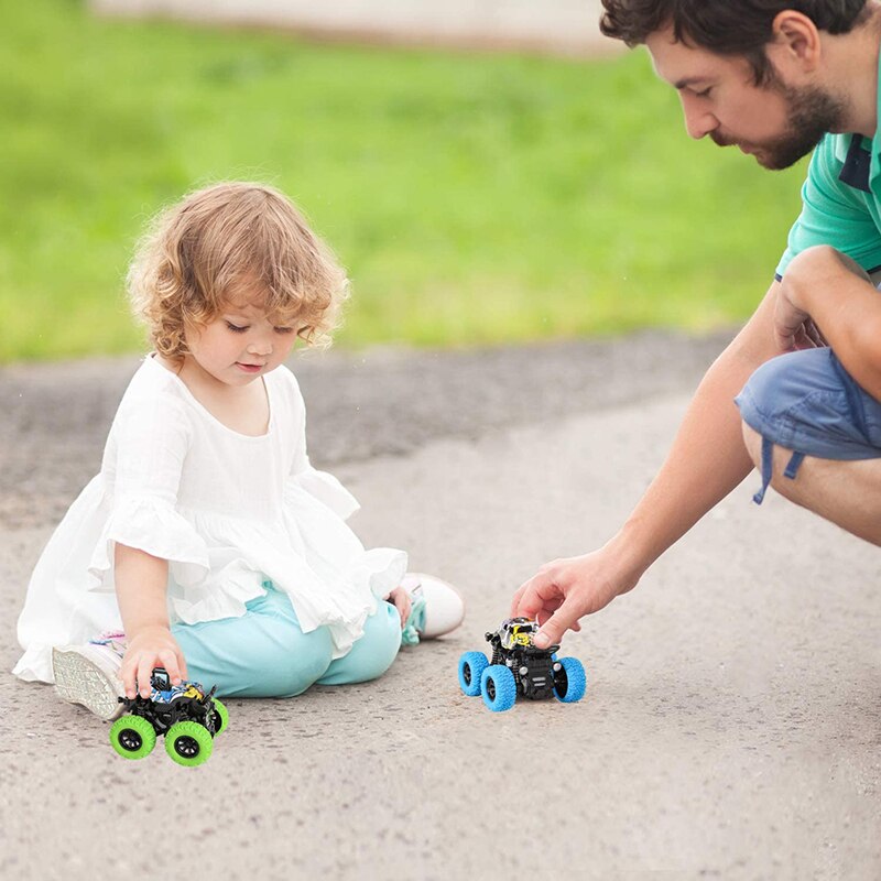 Inertial firehjulstræk off-road køretøj børns simuleringsmodel bil anti-fald legetøjsbil 2-5 år gammel babybil