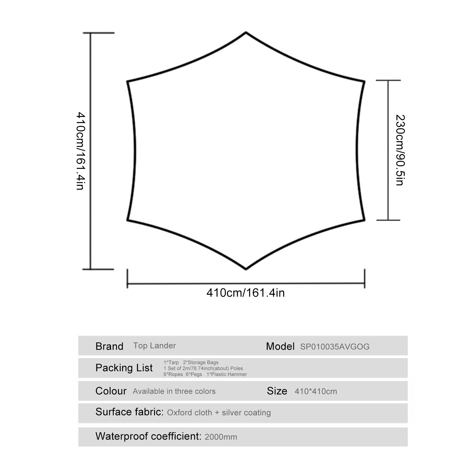 Luifel Tent Regen Vliegen Tarp Waterdichte Outdoor Tent Tarp Camping Zonnescherm Luifel Picknick Mat Voor Camping Picknick Accessoires