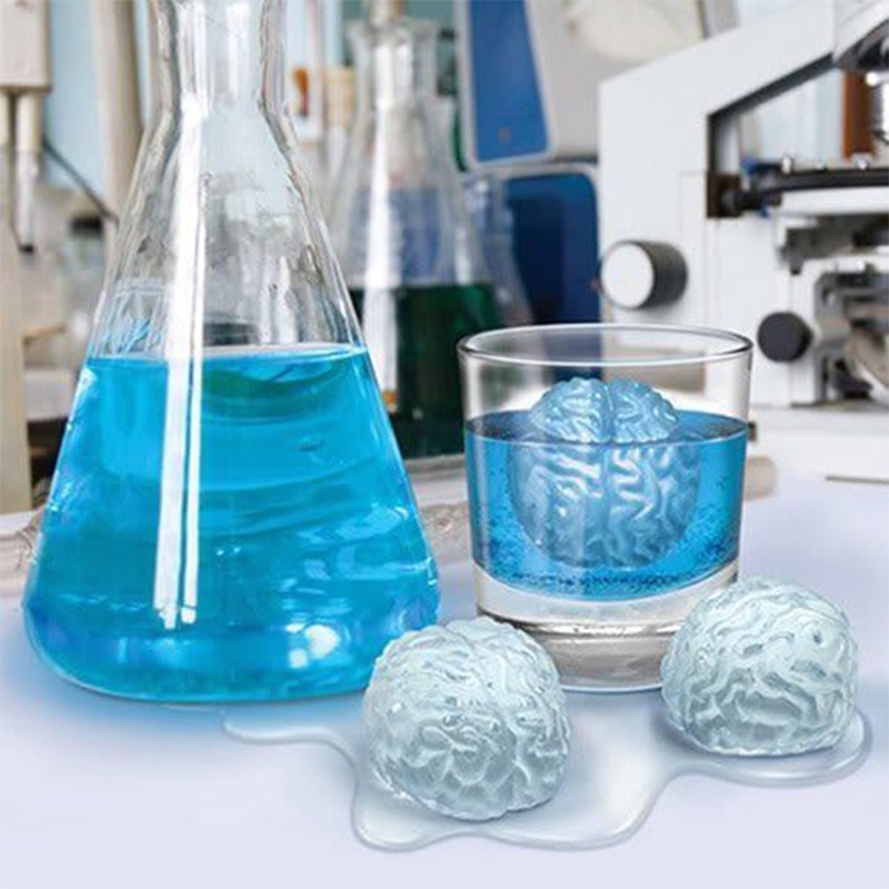 Fun DIY brain shape ice tray mold Fred brain ice mold | ice tray TPR food ice tray small ice cube kitchen gadgets