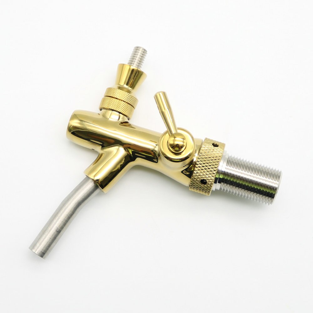 homebrew kegging beer tap for beer kegs,Flow Control beer faucet,homebrew making tap,brass draft beer tap Gold
