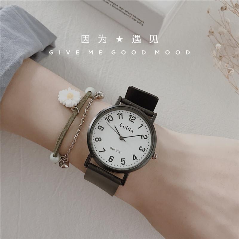 Ulzzang One – montre pour hommes et femmes, pour les collégiens, Simple, coréen, Ins rétro, Style université