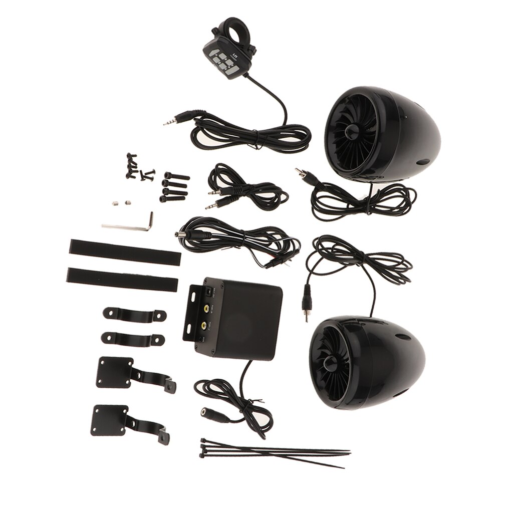 3.74 '' ATV Motorcycle Wireless Bluetooth Speaker For Weatherproof Handlebar