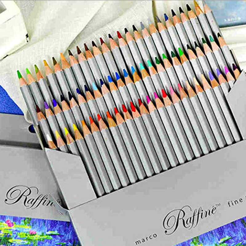 Marco-lápiz de rafia para pintar, lápices de colores profesionales, lapislázuli de Arte Fino, 24, 36, 48 y 72 colores