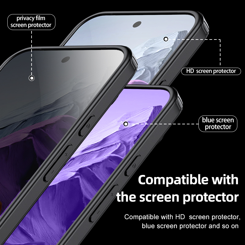 Airbags a prueba de golpes, funda de carga inalámbrica magnética para Google Pixel 9 Pro XL 8 7 Pro 8a 7a, funda protectora resistente