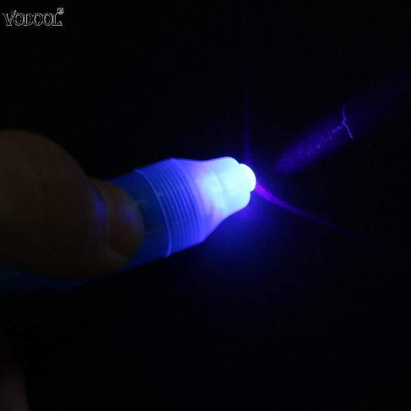 VODOOL 4Pcs Magic 2 in 1 UV Black Light Marker Pen Highlighters Invisible Ink Pens School Office Drawing Supplies