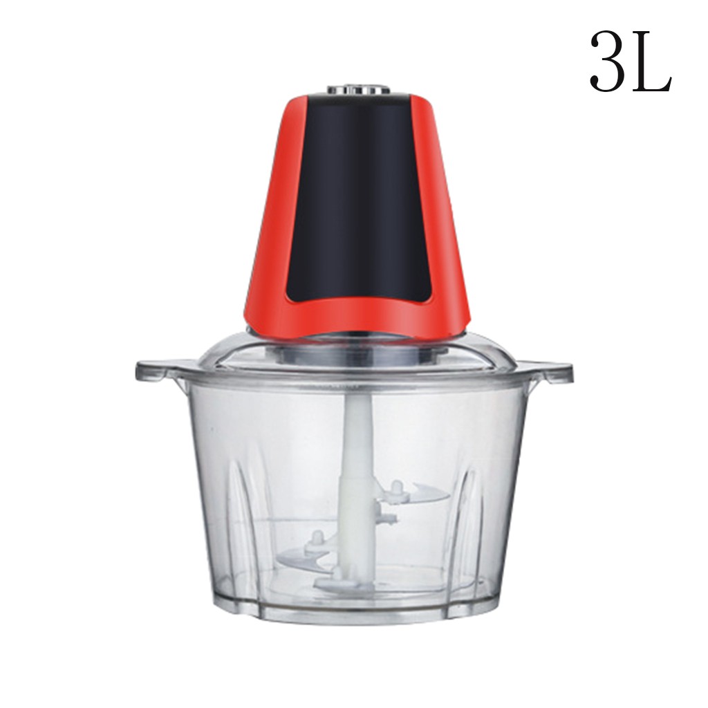 High-capacity Multi-function Kitchen Manual Electric Food Processor Meat Grinder Vegetable Chopper Shredder Cutter Egg Blender#: 3L