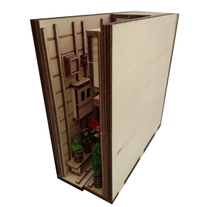 Houten Boek Nook Inserts Art Boekensteunen Diy Boekenplank Decor Stand Decoratie Japanse Stijl Home Decoratie