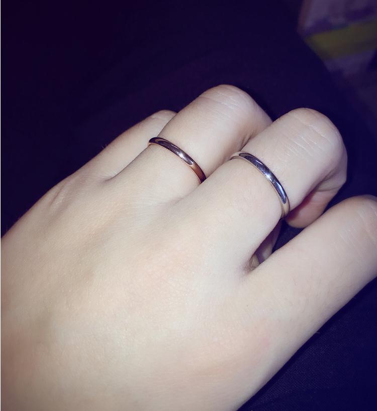 YUN RUO Rose Goud Zilver Kleur Vinger Ring voor Vrouw Man bruiloft Sieraden 316L Rvs Hoge Gepolijst Topkwaliteit Niet Vervagen