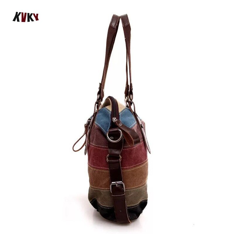 Luxe Mode Vrouwen Tas Canvas Handtas Messenger Bag voor vrouwen Streep Messenger Bag Vrouwen Handtas Cross body bolsos mujer