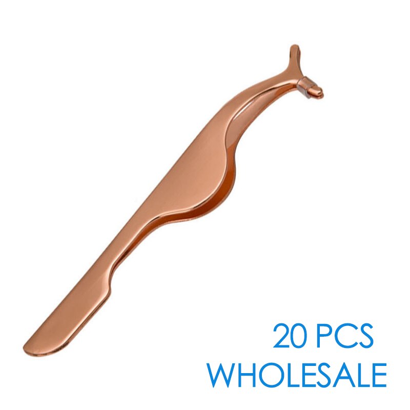 10/30/40/50 pcs Eyelashes Applicator Lashes Tweezers in Bulk Eyelashes Tweezers Bulks Lashes Applicators Makeup Tools: rose gold 20Pcs