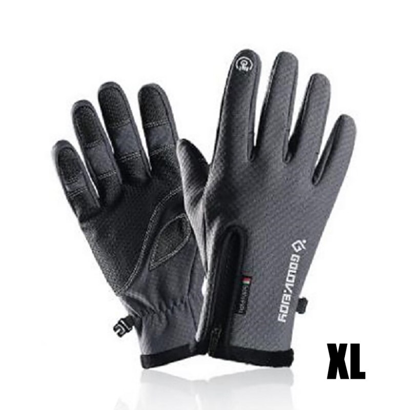 Guanti termici caldi invernali Touchscreen per biciclette guanti a dito pieno campeggio esterno escursionismo moto guanti antivento impermeabili #: G