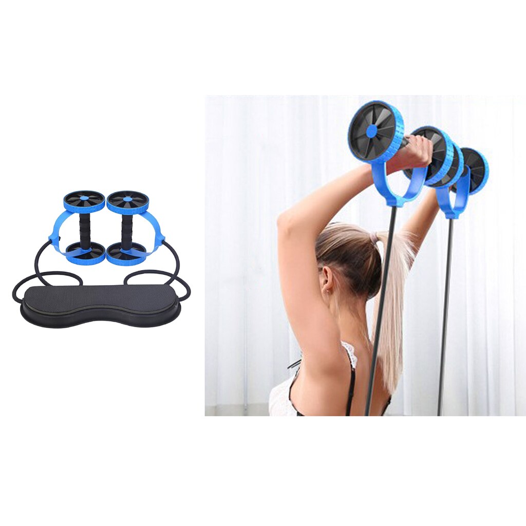 Roue à roulettes Ab avec équipement d'entraînement d'exercice de entraîneur de muscles abdominaux Mat
