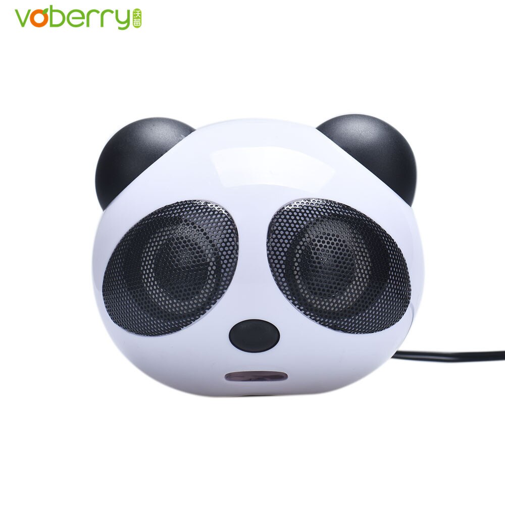 VOBERRY Panda USB Subwoofer Muziekspeler Persoonlijkheid Luidspreker voor Computer Desktop PC