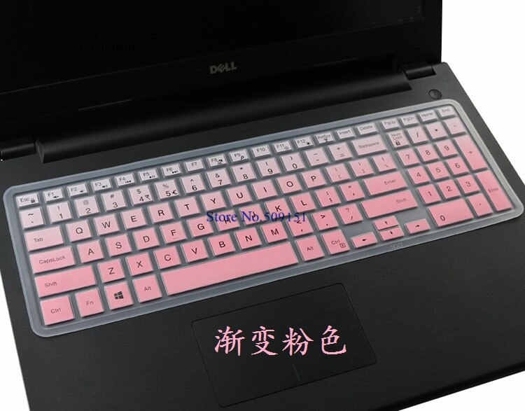 15 17 inch laptop toetsenbord cover skin Voor Dell Inspiron Ins 15 3000 5000 15CR 5547 15MR 3542 5547 15C 7559 3542 5547: GradualPink